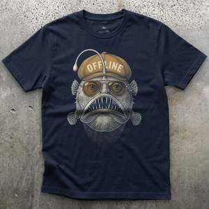 All: Offline, Deep Sea Anglerfish in a Flat Cap T-shirt