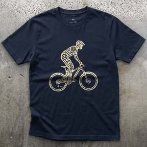 Mountain Biking: Weight Low, Back Wheel Drifting Into the Turn T-shirt