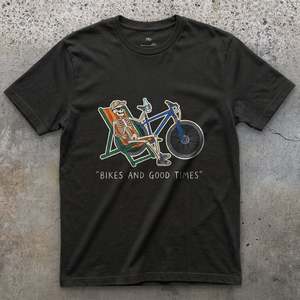 Mountain Biking: Feet Up, Bike Leaned Within Easy Reach T-shirt