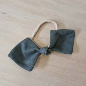 Rosebud Headbands: Bow Headband - Olive Green