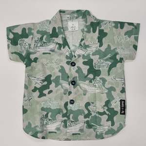 Short Sleeve Shirt: Short Sleeve Shirt - Army Tanks