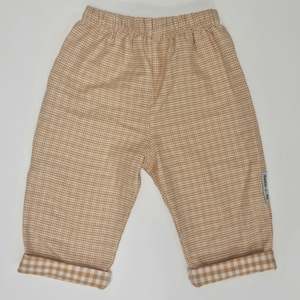 Trousers - Mini Mustard Gingham