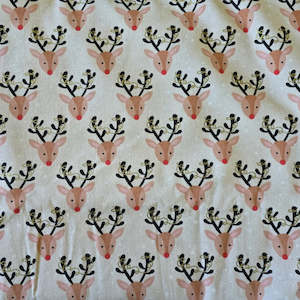 Christmas: Playsuits - Natural Reindeer (PRE-ORDER please allow up to 14working days)