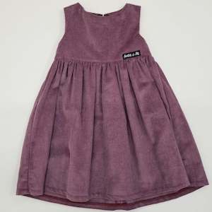 Corduroy: Zip Dress - Purple Corduroy