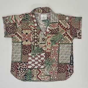 Short Sleeve Shirt: Short Sleeve Shirt -  Kowhaiwhai