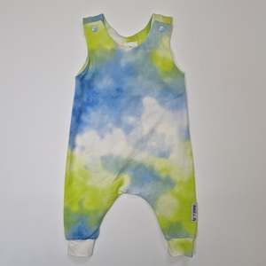 Clearance: Romper - Tye Dye Blue and Green