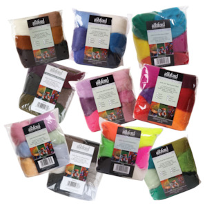 Fibre: Corriedale 7 colour pack - bundle