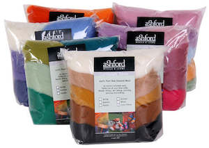 Felting 1: Corriedale Sliver 7 Colour Pack