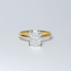 ring: Cushion Fleur Solitaire