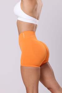 Shorts: Signature Scrunch Shorts - Orange