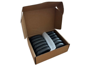 Hot Stone Massage: 12 Piece Basalt Stone Set - Medium Ovular