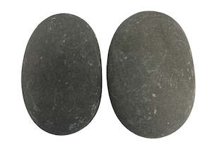 Hot Stone Massage: Natural Basalt Massage Foot Stones x 2