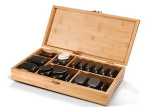 Hot Stone Massage: Hand Crafted Basalt Stone Set 50pce