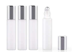 Essential Oil Bottles: Roll on Bottle 10ml Frosted Glass / refillable