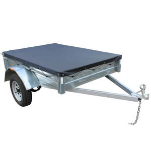 Universal Rope Box Trailer Tonneau Cover To Fit 6' x 4' Box Trailers