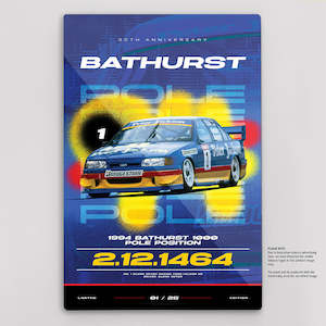 1994 Bathurst 1000 Pole Position 30th Anniversary Limited Edition Metal Wall Pan&hellip;
