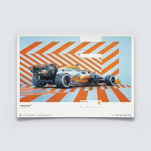 McLaren X Gulf - Horizontal - Lando Norris - 2021 Limited Edition Print