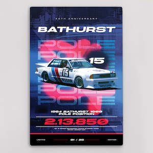 1984 Bathurst 1000 Pole Position 40th Anniversary Limited Edition Metal Wall Pan&hellip;