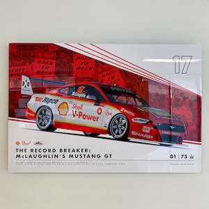 Metal Wall Panels: The Record Breaker: McLaughlin's Mustang GT Limited Edition Metal Wall Panel (Pre-Order)