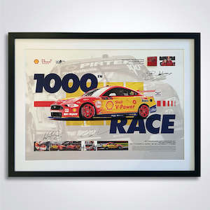 Djr First To 1000 Races: First To 1000 - Signed Limited Edition Framed Print