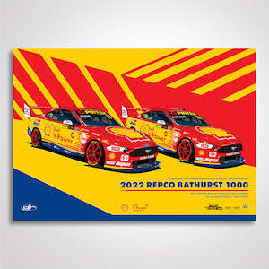 Djr First To 1000 Races: 2022 Repco Bathurst 1000 Celebrating 1000 Championship Races For Dick Johnson Racing Limited Edition Print