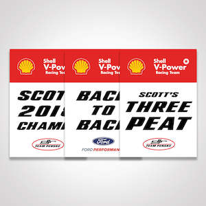 Shell V-Power Racing Team Scott McLaughlin 'Three-Peat' Team Poster Set