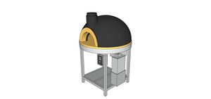 Oven 900 Round Hearth Commercial Multi Fuel - Made In NZ - Authentic Oven