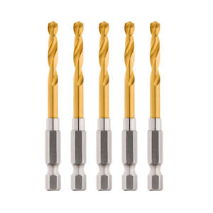 Drill Bit - SHOCKWAVE Red Helix Titanium Drill Bit 4.2 x 74mm (5 Pack)