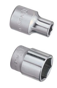 Sulco: Socket Wrench - Genius 3/8" Dr. 18mm Deep Hand Socket, 6-Point, Chrome Vanadium