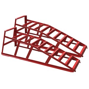 Car Ramp 2 Ton Pair – Durable Heavy-Duty Vehicle Lifting Ramps for Easy Maintenance - Red