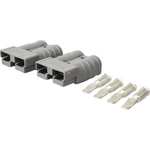 OEX ACX2760 50A Genuine Grey Anderson Connector Kit – 1 Pair with Silver Termi&hellip;