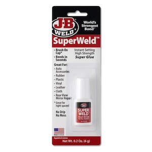 Jb Weld: JB Weld SuperWeld Brush-On Super Glue 6g – High-Strength Cyanoacrylate Adhesive for Metal, Plastic, Glass & More