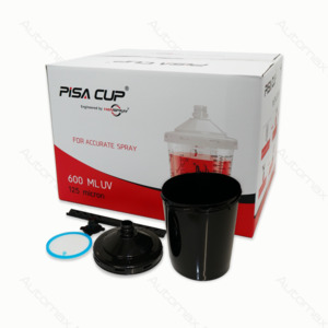 Paint Mixing Cups: PISA  CUPS 600ml 50 SETS - 50cups +50lids&filters +50plugs +50caps +5 free mixing sticks