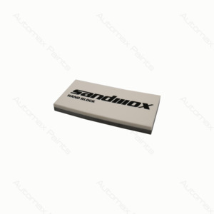 Sanding Block: Double-sided Soft Hand Block (White & Grey) 60 X 125X 12mm