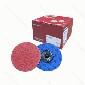 Sanding Disc: Red Ceramic Roloc Disc 75mm P36/25ea