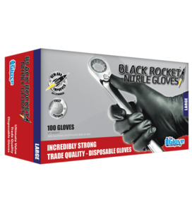 Products: TGC - Black Rocket Nitrile Glove Black - (100 Pack) APG