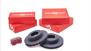 Powerbrake - D-Line Brake Upgrade Kit Front - Toyota Land Cruiser 79 2000 on APG