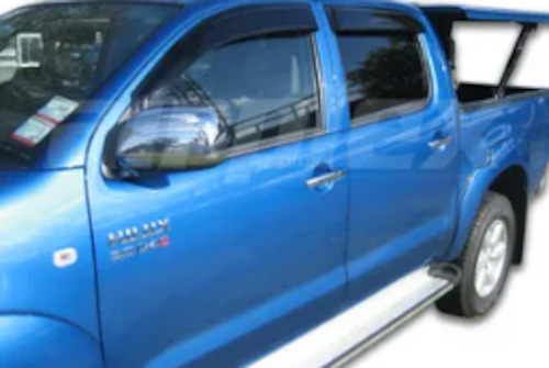 Airplex - Wind Deflector (monsoons) Dark Tint - Toyota Hilux D/C - 2005-2011 APG