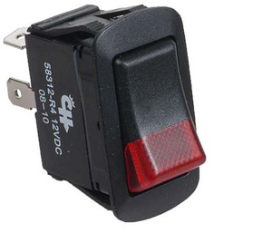 58312R4BX - Brand New Cole Hersee Rocker Switch Red 12V SPST