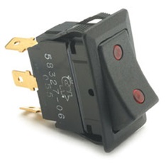 58327-06BX - Cole Hersee, Rocker Switch, 12V, 3 Positions, SPDT On/Off/On