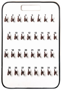 Dealer Supplies: Safety Hook Key Boards 32 Hook