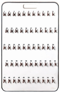 Dealer Supplies: Safety Hook Key Boards 55 Hook