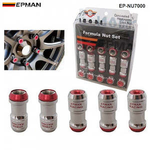 Exterior: EPMAN Close End Lock Nuts M12 x 1.5 - Red