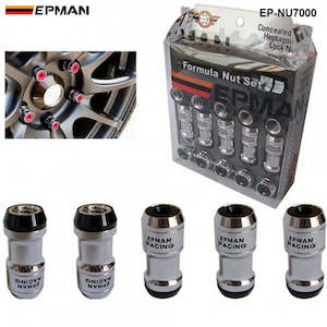 EPMAN Close End Lock Nuts M12 x 1.25 - Black
