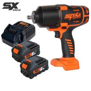 Sp Tools: SP Tools 18V 1/2"DR Brushless Impact Wrench Kit - 6.0AH X2 - SX Drive