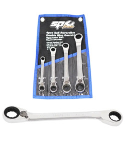 Sp Tool Promo: SP Tools Double Ring Gear Drive Spanner Set - 15° Offset - SAE - 4pc