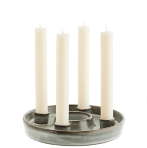 Bags: Madam Stoltz Stoneware Candle Holder