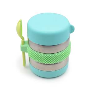 Melii Insulated Fidget Thermos - Mint/Blue/Lime
