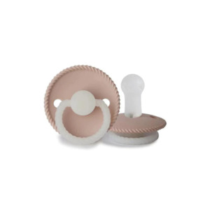 Frigg: FRIGG Rope Silicone Pacifier (Blush Night)