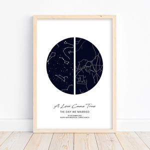 Products: Star & Location Map (style B) – Autumn Designs